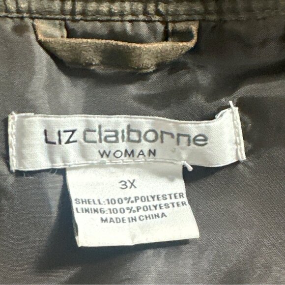 Liz Claiborne Womens Plus Size 3X Riding Utility Outdoor Field Multi Pocket Vest - Picture 3 of 7